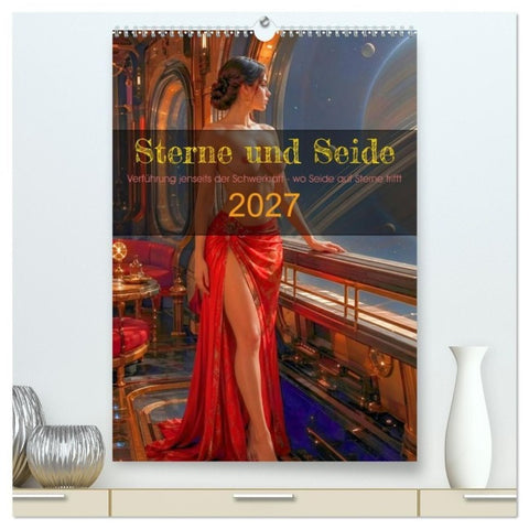Sterne und Seide (hochwertiger Premium Wandkalender 2027 DIN A2 hoch), Kunstdruck in Hochglanz