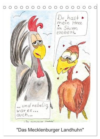 "Das mecklenburger Landhuhn" (Tischkalender 2027 DIN A5 hoch), CALVENDO Monatskalender
