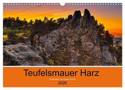 Teufelsmauer Harz (Wandkalender 2026 DIN A3 quer), CALVENDO Monatskalender