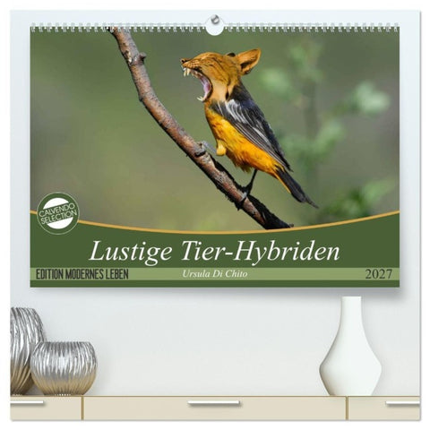 Lustige Tier-Hybriden (hochwertiger Premium Wandkalender 2027 DIN A2 quer), Kunstdruck in Hochglanz