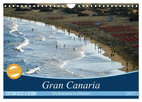 Gran Canaria - Ein Kontinent in Miniatur (Wandkalender 2027 DIN A4 quer), CALVENDO Monatskalender