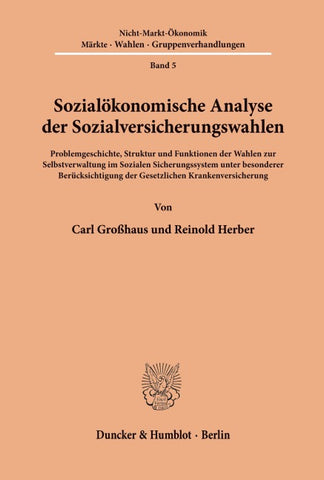 Sozialökonomische Analyse der Sozialversicherungswahlen.