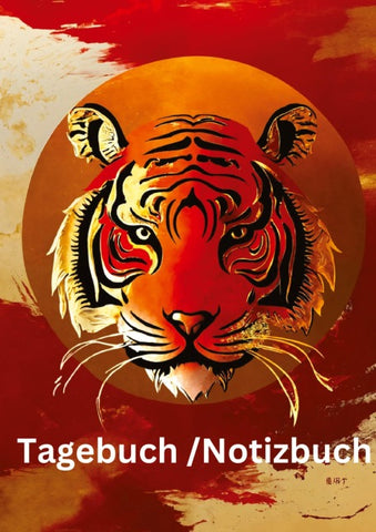 Tagebuch / Notizbuch  Chinesisches Tierkreis Tiger
