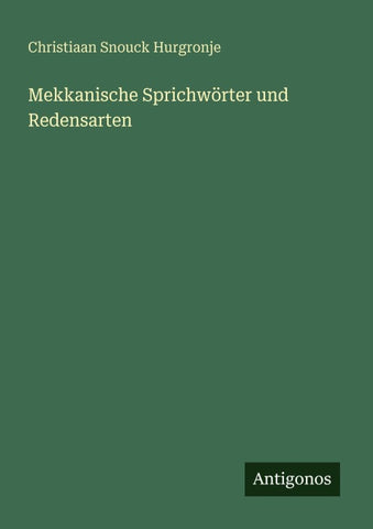 Mekkanische Sprichwörter und Redensarten