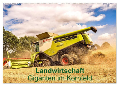 Landwirtschaft - Giganten im Kornfeld (Wandkalender 2027 DIN A2 quer), CALVENDO Monatskalender