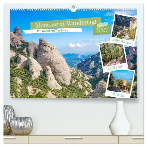 Montserrat Wanderung (hochwertiger Premium Wandkalender 2027 DIN A2 quer), Kunstdruck in Hochglanz