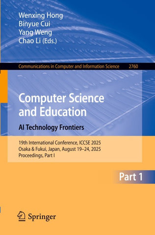 Computer Science and Education. AI Technology Frontiers