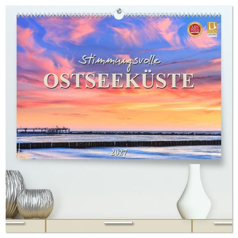 Stimmungsvolle Ostseeküste 2027 (hochwertiger Premium Wandkalender 2027 DIN A2 quer), Kunstdruck in Hochglanz