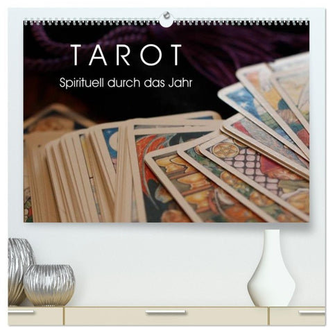 Tarot. Spirituell durch das Jahr (hochwertiger Premium Wandkalender 2027 DIN A2 quer), Kunstdruck in Hochglanz