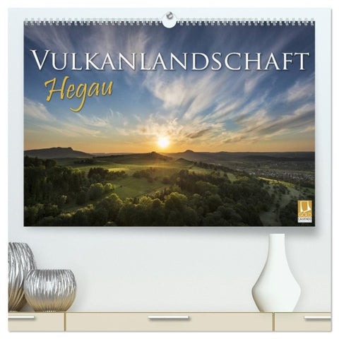 Vulkanlandschaft Hegau 2027 (hochwertiger Premium Wandkalender 2027 DIN A2 quer), Kunstdruck in Hochglanz