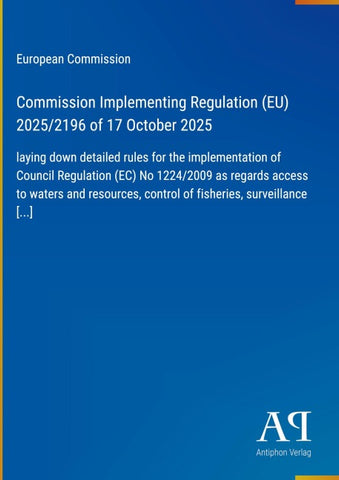 Commission Implementing Regulation (EU) 2025/2196 of 17 October 2025
