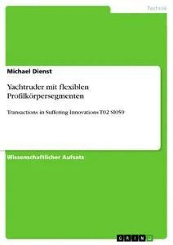 Yachtruder mit flexiblen Profilkörpersegmenten