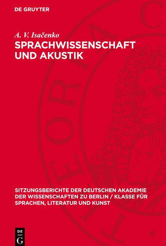 Sprachwissenschaft und Akustik