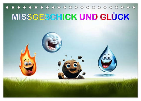 Missgeschick und Glück (Tischkalender 2027 DIN A5 quer), CALVENDO Monatskalender