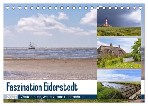 Faszination Eiderstedt (Tischkalender 2027 DIN A5 quer), CALVENDO Monatskalender