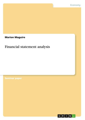 Financial statement analysis