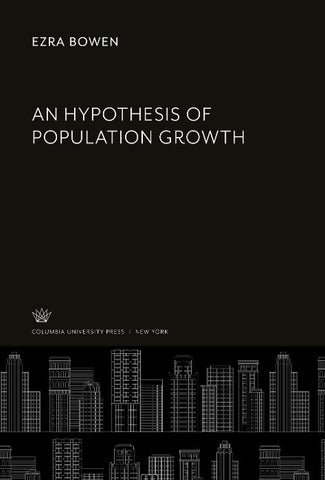An Hypothesis of Population Growth