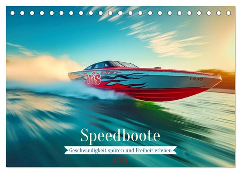 Speedboote (Tischkalender 2027 DIN A5 quer), CALVENDO Monatskalender