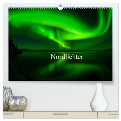 Nordlichter (hochwertiger Premium Wandkalender 2026 DIN A2 quer), Kunstdruck in Hochglanz