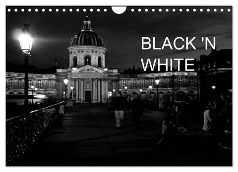 BLACK 'N WHITE (Wandkalender 2027 DIN A4 quer), CALVENDO Monatskalender