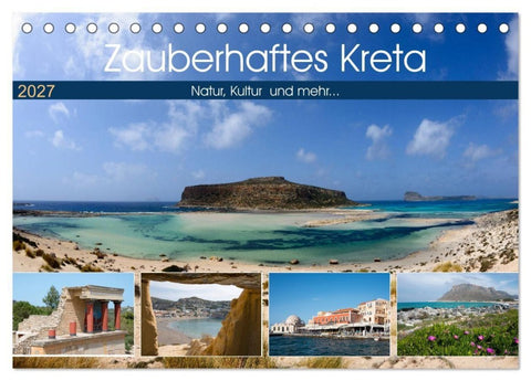 Zauberhaftes Kreta (Tischkalender 2027 DIN A5 quer), CALVENDO Monatskalender