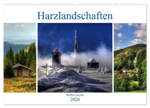 Harz Landschaften (Wandkalender 2026 DIN A2 quer), CALVENDO Monatskalender