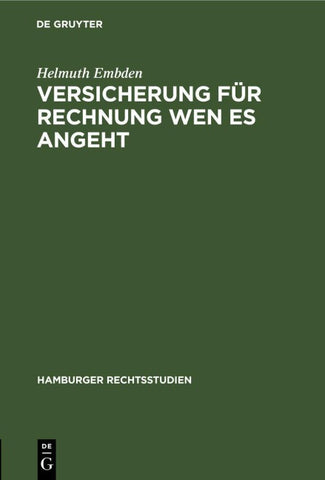 Versicherung für Rechnung wen es angeht