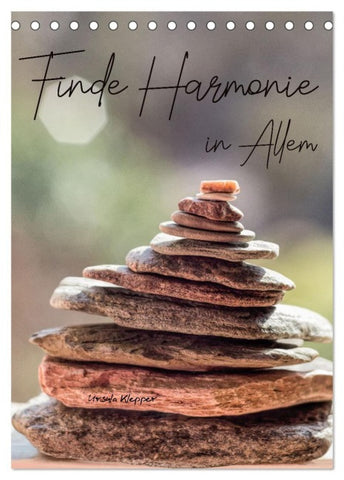 Finde Harmonie in Allem (Tischkalender 2027 DIN A5 hoch), CALVENDO Monatskalender
