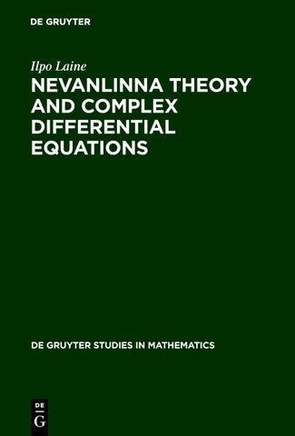 Nevanlinna Theory and Complex Differential Equations