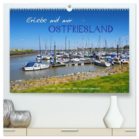 Erlebe mit mir Ostfriesland (hochwertiger Premium Wandkalender 2027 DIN A2 quer), Kunstdruck in Hochglanz