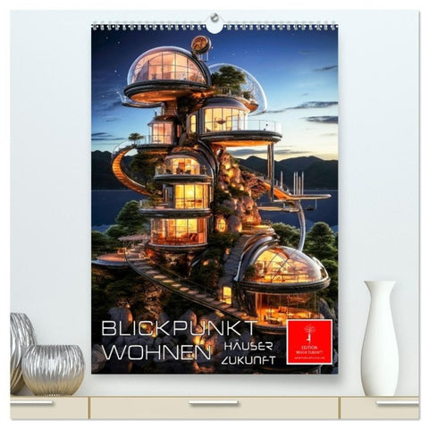Blickpunkt Wohnen Häuser Zukunft (hochwertiger Premium Wandkalender 2027 DIN A2 hoch), Kunstdruck in Hochglanz