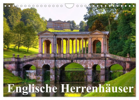 Englische Herrenhäuser (Wandkalender 2027 DIN A4 quer), CALVENDO Monatskalender