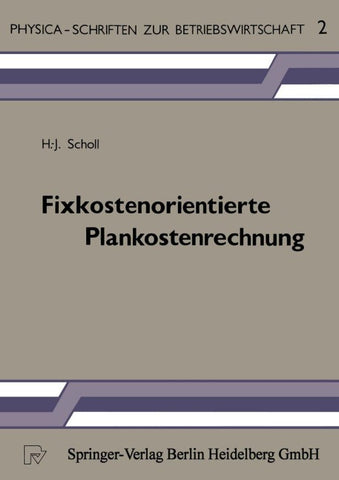 Fixkostenorientierte Plankostenrechnung