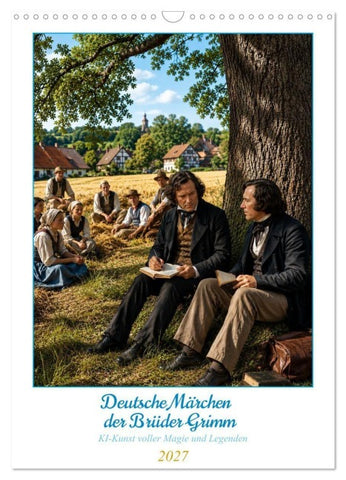 Deutsche Märchen der Brüder Grimm (Wandkalender 2027 DIN A3 hoch), CALVENDO Monatskalender
