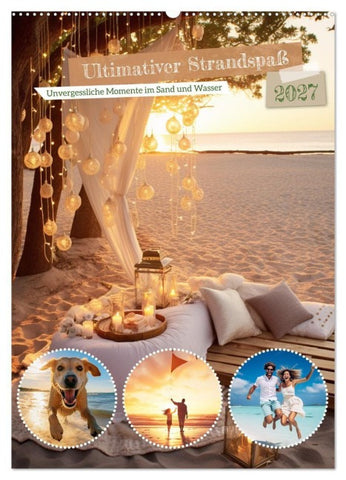 Ultimativer Strandspaß (Wandkalender 2027 DIN A2 hoch), CALVENDO Monatskalender