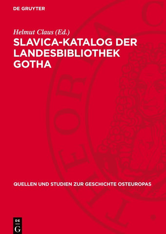 Slavica-Katalog der Landesbibliothek Gotha