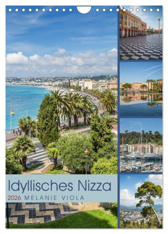 Idyllisches Nizza (Wandkalender 2026 DIN A4 hoch), CALVENDO Monatskalender
