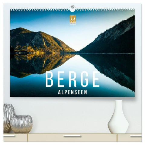 Berge. Alpenseen (hochwertiger Premium Wandkalender 2027 DIN A2 quer), Kunstdruck in Hochglanz