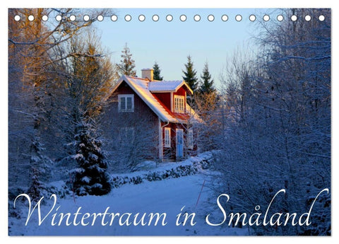 Wintertraum in Smaland (Tischkalender 2027 DIN A5 quer), CALVENDO Monatskalender