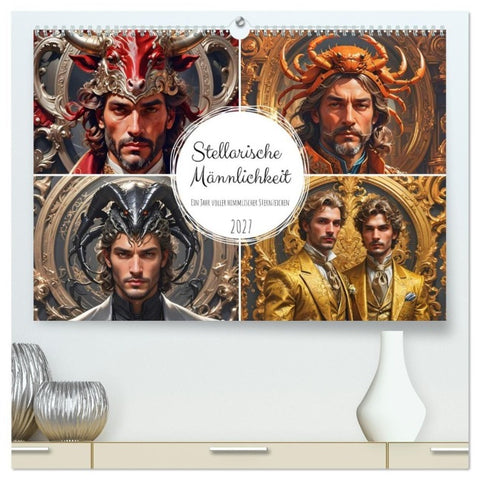 Stellarische Männlichkeit (hochwertiger Premium Wandkalender 2027 DIN A2 quer), Kunstdruck in Hochglanz