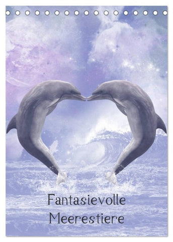 Fantasievolle Meerestiere (Tischkalender 2027 DIN A5 hoch), CALVENDO Monatskalender
