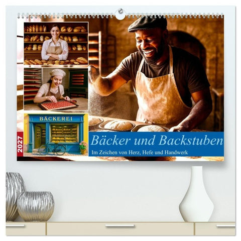 Bäcker und Backstuben (hochwertiger Premium Wandkalender 2027 DIN A2 quer), Kunstdruck in Hochglanz