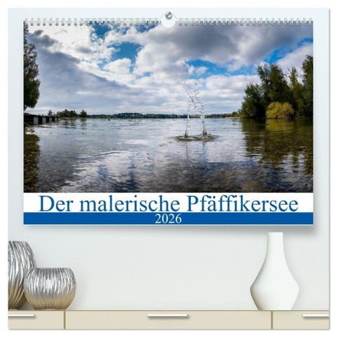 Der malerische Pfäffikersee (hochwertiger Premium Wandkalender 2026 DIN A2 quer), Kunstdruck in Hochglanz