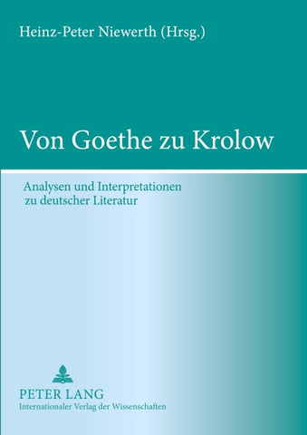 Von Goethe zu Krolow