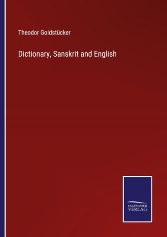 Dictionary, Sanskrit and English