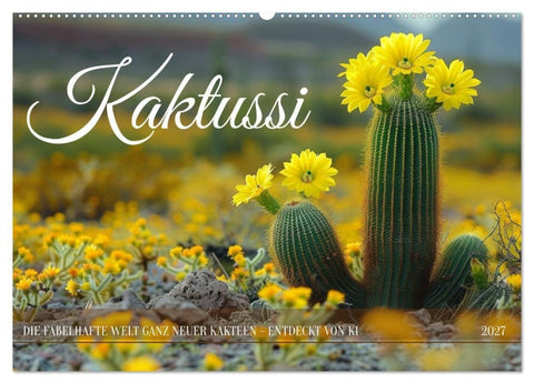 Kaktussi (Wandkalender 2027 DIN A2 quer), CALVENDO Monatskalender