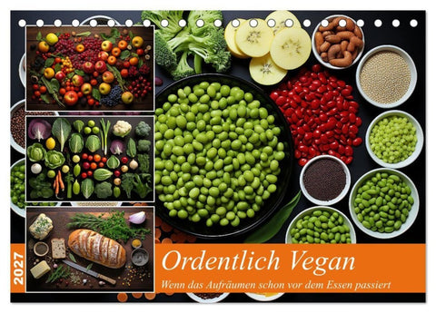 Ordentlich Vegan (Tischkalender 2027 DIN A5 quer), CALVENDO Monatskalender