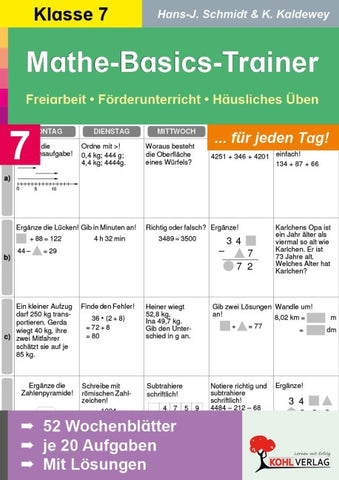 Mathe-Basics-Trainer / Klasse 7