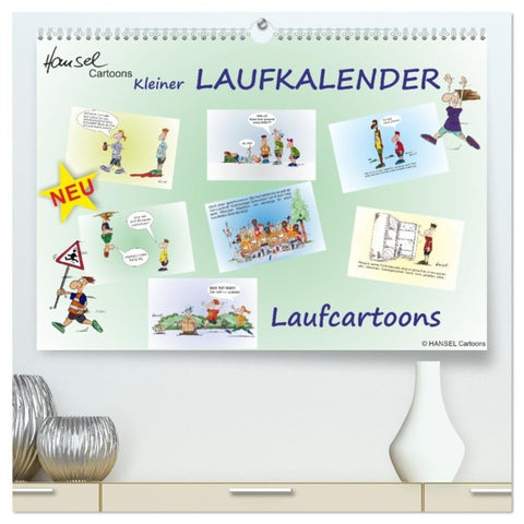HANSELs kleiner Laufkalender (hochwertiger Premium Wandkalender 2027 DIN A2 quer), Kunstdruck in Hochglanz