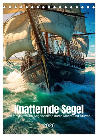 Knatternde Segel (Tischkalender 2026 DIN A5 hoch), CALVENDO Monatskalender